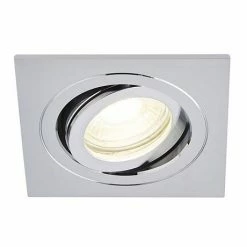 Revive Lighting Revive IP65 Chrome Square Tiltable Bathroom Downlight