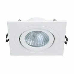 Revive Lighting Revive IP65 White Square Tiltable Bathroom Downlight