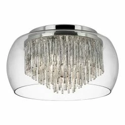 Revive Lighting Revive Encased Flush Glass Ceiling Light