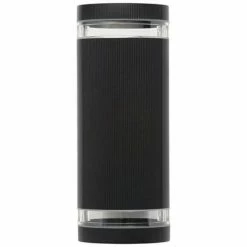 Revive Lighting Revive Outdoor Black Ridged Up & Down Wall Light -Revive Lighting Shop RV594BLK D2 460