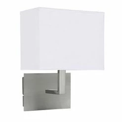 Revive Lighting Revive White / Silver Bedroom Wall Light