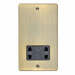 Revive Lighting Revive Shaver Socket Antique Brass