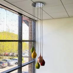Revive Lighting Revive Multi Coloured Glass Pendant Light - 5 Light -Revive Lighting Shop RV664MUL d2 460