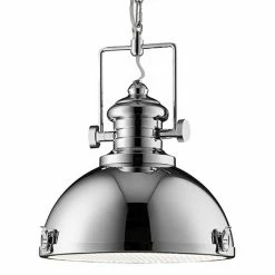 Revive Lighting Revive Chrome Industrial Pendant Light
