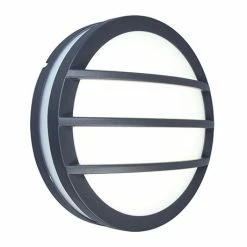 Revive Lighting Revive Outdoor Round Grill Dark Grey Bulkhead & Ceiling Light