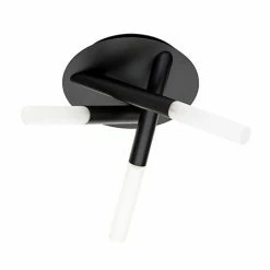 Revive Lighting Revive Matt Black Tubular 3 Light Ceiling Fitting