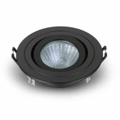 Revive Lighting 4 X Revive IP65 Matt Black Round Tiltable Bathroom Downlights -Revive Lighting Shop RV841BLK D2 460
