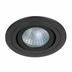 Revive Lighting Revive IP65 Matt Black Round Tiltable Bathroom Downlight