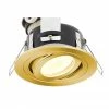 Revive Lighting Revive IP65 Satin Brass Round Tiltable Bathroom Downlight