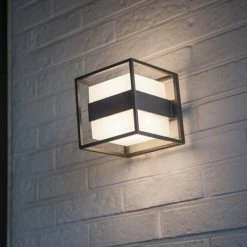 Revive Lighting Revive Outdoor Cube Dark Grey Wall Light -Revive Lighting Shop RV9201 D3 460