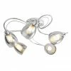 Revive Lighting Revive Chrome/Smoked Glass 5-Light Ceiling Light
