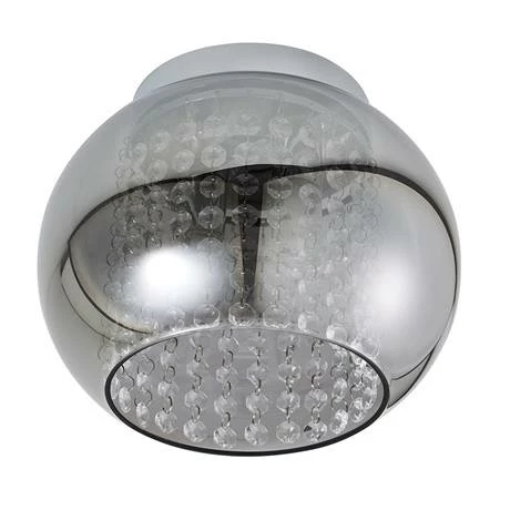 Revive Lighting Revive Chrome/Smoked Glass 2-Light Cloche Ceiling Light 2 Revive Lighting Revive Chrome/Smoked Glass 2-Light Cloche Ceiling Light - Image 2