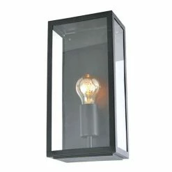 Revive Lighting Revive Outdoor Satin Black Box Lantern