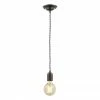 Revive Lighting Revive Black Braided Cable Pendant Light