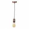 Revive Lighting Revive Antique Copper With Black Twisted Cable Pendant Light