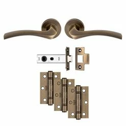 Revive Lighting Revive Alor Ultimate Door Handle Pack - Antique Brass