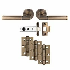 Revive Lighting Revive Regent Ultimate Door Handle Pack - Antique Brass