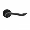 Revive Lighting Revive Dove Curved Lever Door Handles - Matt Black