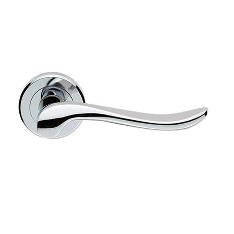 Revive Lighting Revive Dove Curved Lever Door Handles - Polished Chrome 1 Revive Lighting Revive Dove Curved Lever Door Handles - Polished Chrome