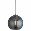 Revive Lighting Revive Glass Ball Pendant Light - Smoked Glass, 30cm