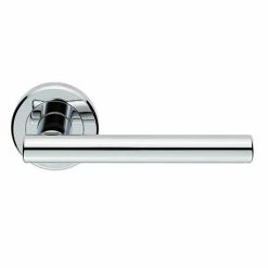 Revive Lighting Revive Lago Round Lever Door Handles - Polished Chrome