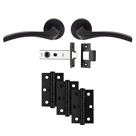 Revive Lighting Revive Alor Ultimate Door Handle Pack - Matt Black 1 Revive Lighting Revive Alor Ultimate Door Handle Pack - Matt Black