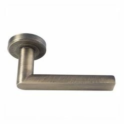 Revive Lighting Revive Nino Round Lever Door Handles - Antique Brass 6 Revive Lighting Revive Nino Round Lever Door Handles - Antique Brass -Revive Lighting Shop RVN2AB AA 460