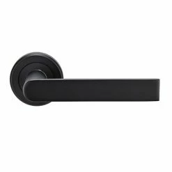 Revive Lighting Revive Nino Round Lever Door Handles - Matt Black