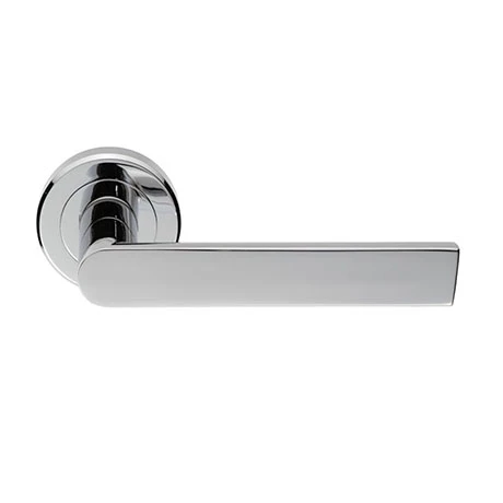 Revive Lighting Revive Nino Round Lever Door Handles - Polished Chrome 1 Revive Lighting Revive Nino Round Lever Door Handles - Polished Chrome