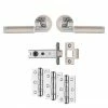 Revive Lighting Revive Regent Ultimate Door Handle Pack - Satin Nickel / Polished Chrome