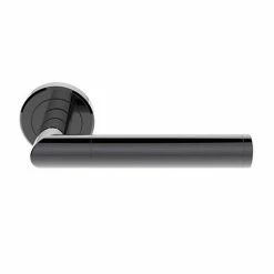 Revive Lighting Revive Vesta Round Lever Door Handles - Black Nickel