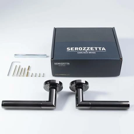 Revive Lighting Revive Vesta Round Lever Door Handles - Black Nickel 4 Revive Lighting Revive Vesta Round Lever Door Handles - Black Nickel - Image 4