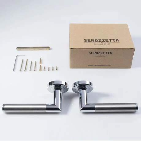 Revive Lighting Revive Vesta Round Lever Door Handles - Polished Nickel / Satin Nickel 3 Revive Lighting Revive Vesta Round Lever Door Handles - Polished Nickel / Satin Nickel - Image 3