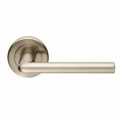 Revive Lighting Revive Vento Round Lever Door Handles - Satin Nickel