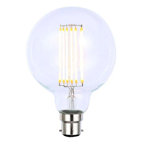Revive Lighting Revive G80 LED Filament Globe Bayonet Bulb - Clear Glass 1 Revive Lighting Revive G80 LED Filament Globe Bayonet Bulb - Clear Glass